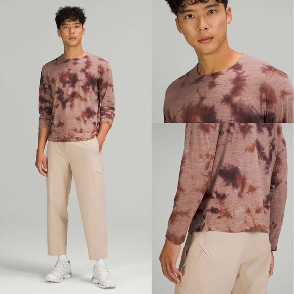 lululemon athletica Other - New! Lululemon Men's Lab Wool-Blend Tie Dye Long Sleeve Shirt XL 41414